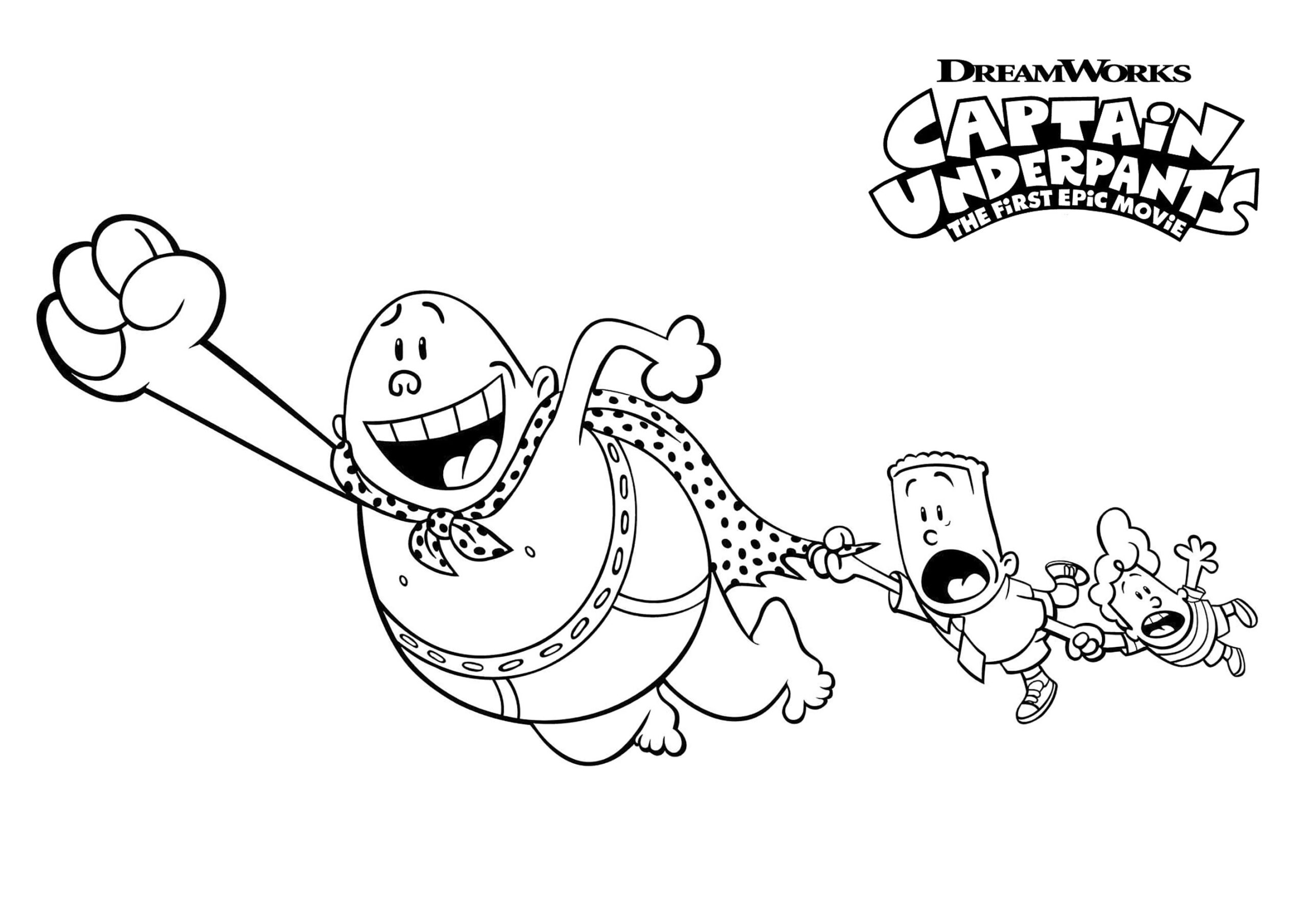 captain underpants coloring pages