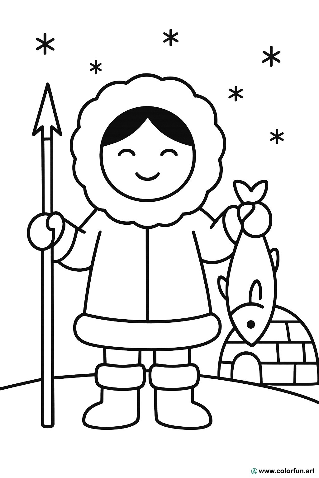 inuit woman coloring page inuit woman coloring page
