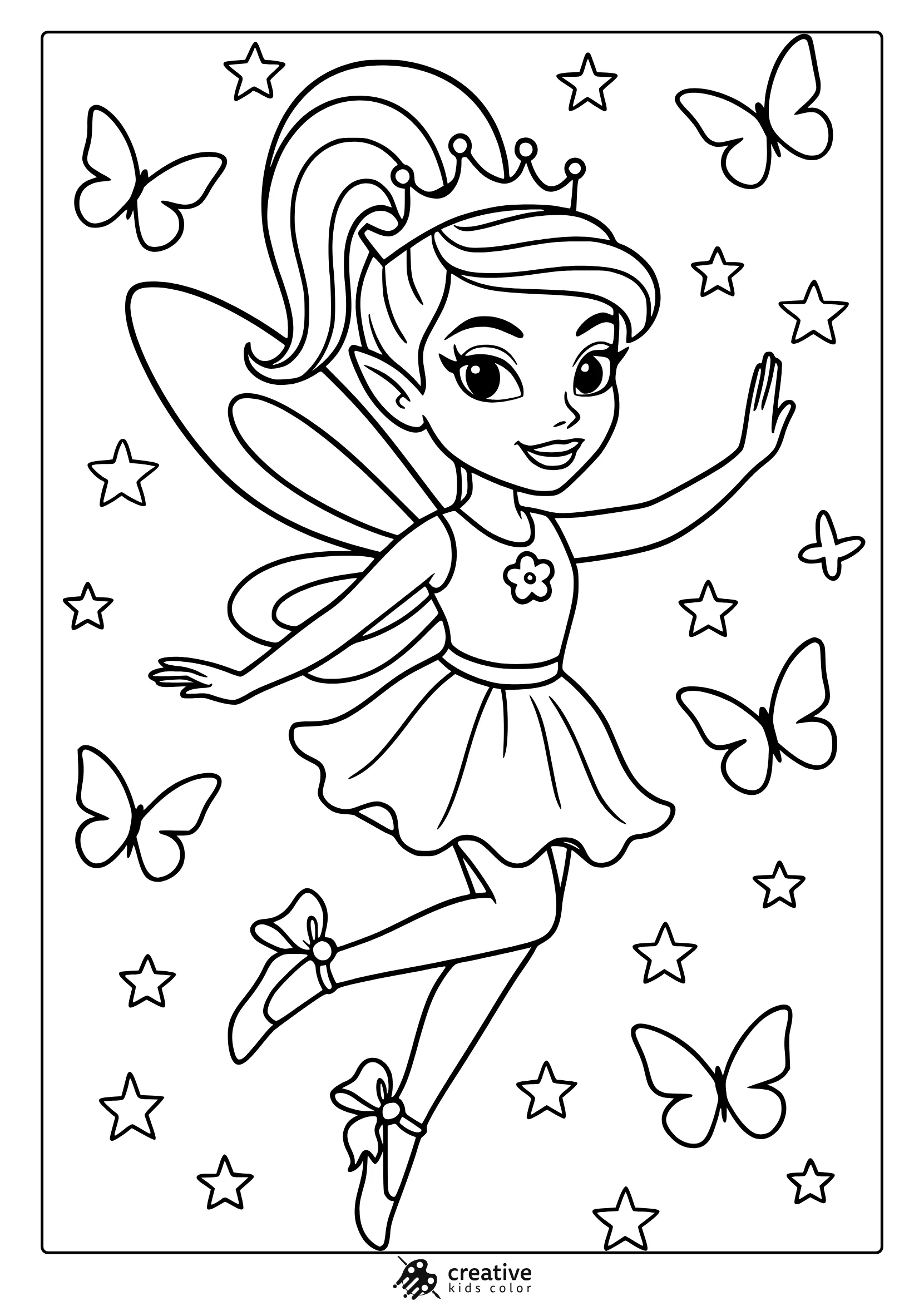 Fairy Coloring Pages 20 Free Printable PDFs 