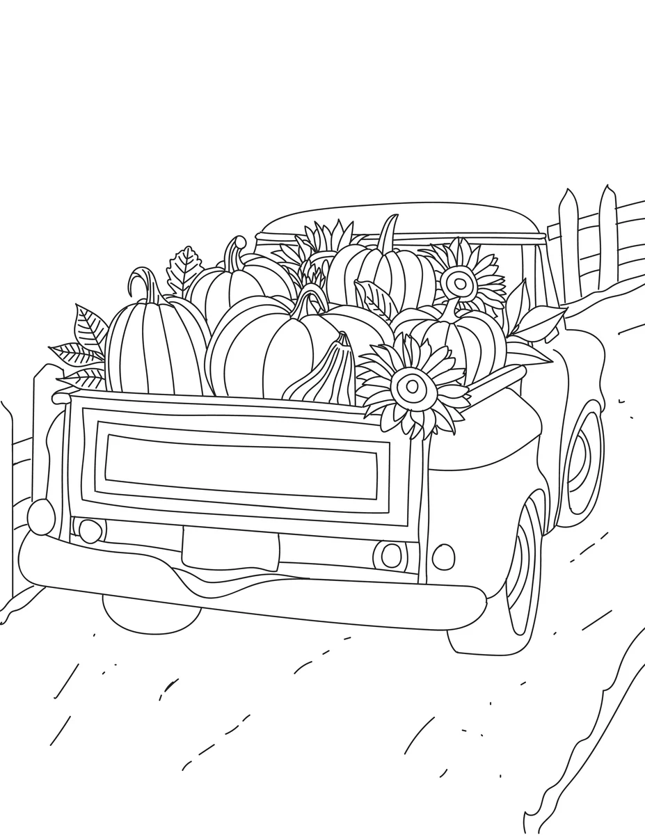 Fall Coloring Pages For Adults And Kids 3 Pages 