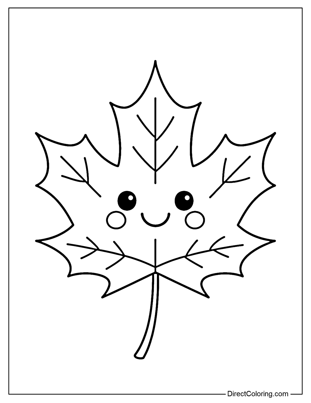 Fall Leaves Coloring Pages Free PDF To Download And Print