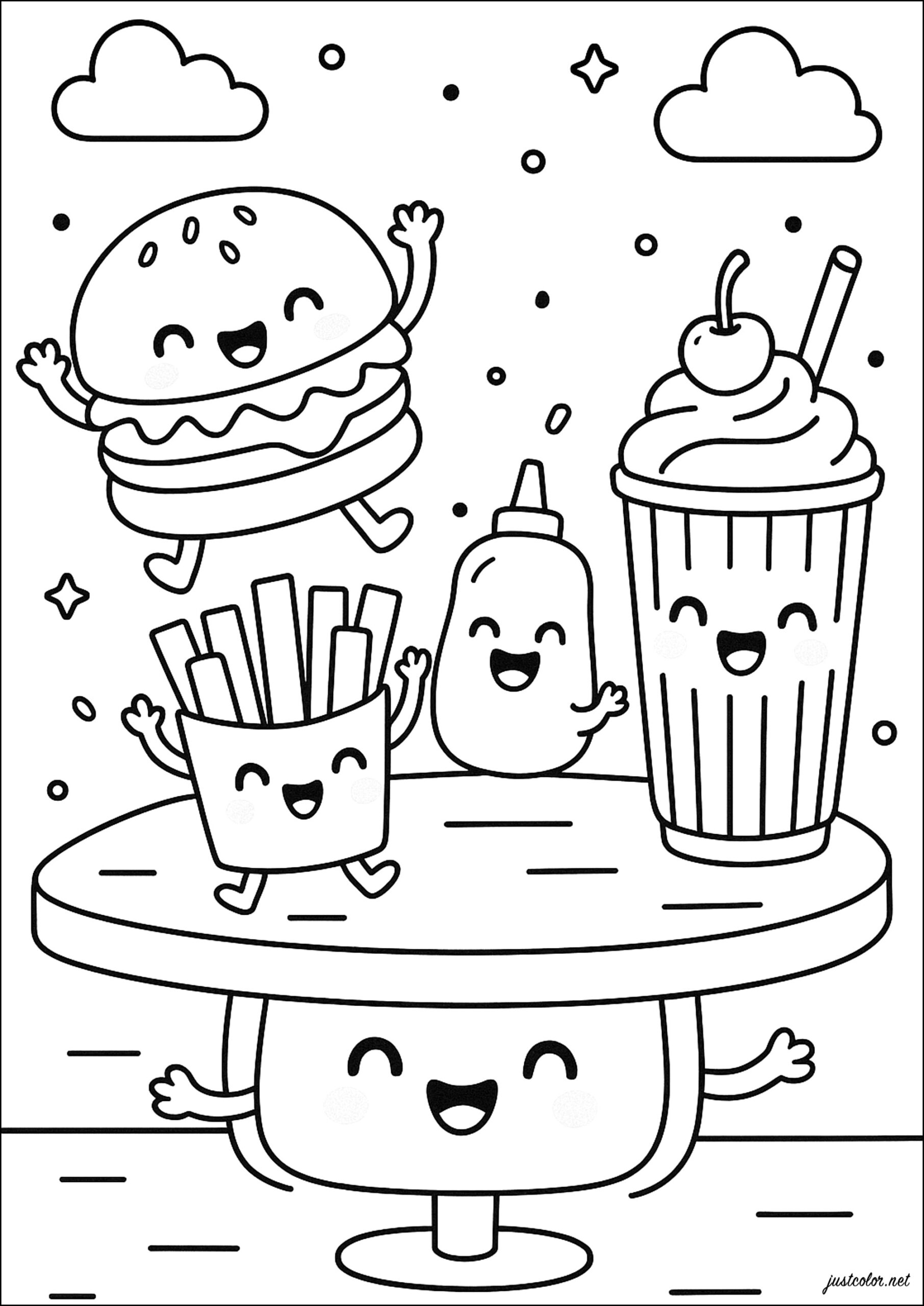 cute food coloring pages cute food coloring pages
