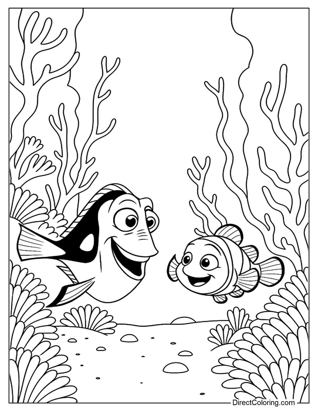 Finding Dory Coloring Pages Free PDF To Download And Print Finding Dory Coloring Pages Free PDF To Download And Print