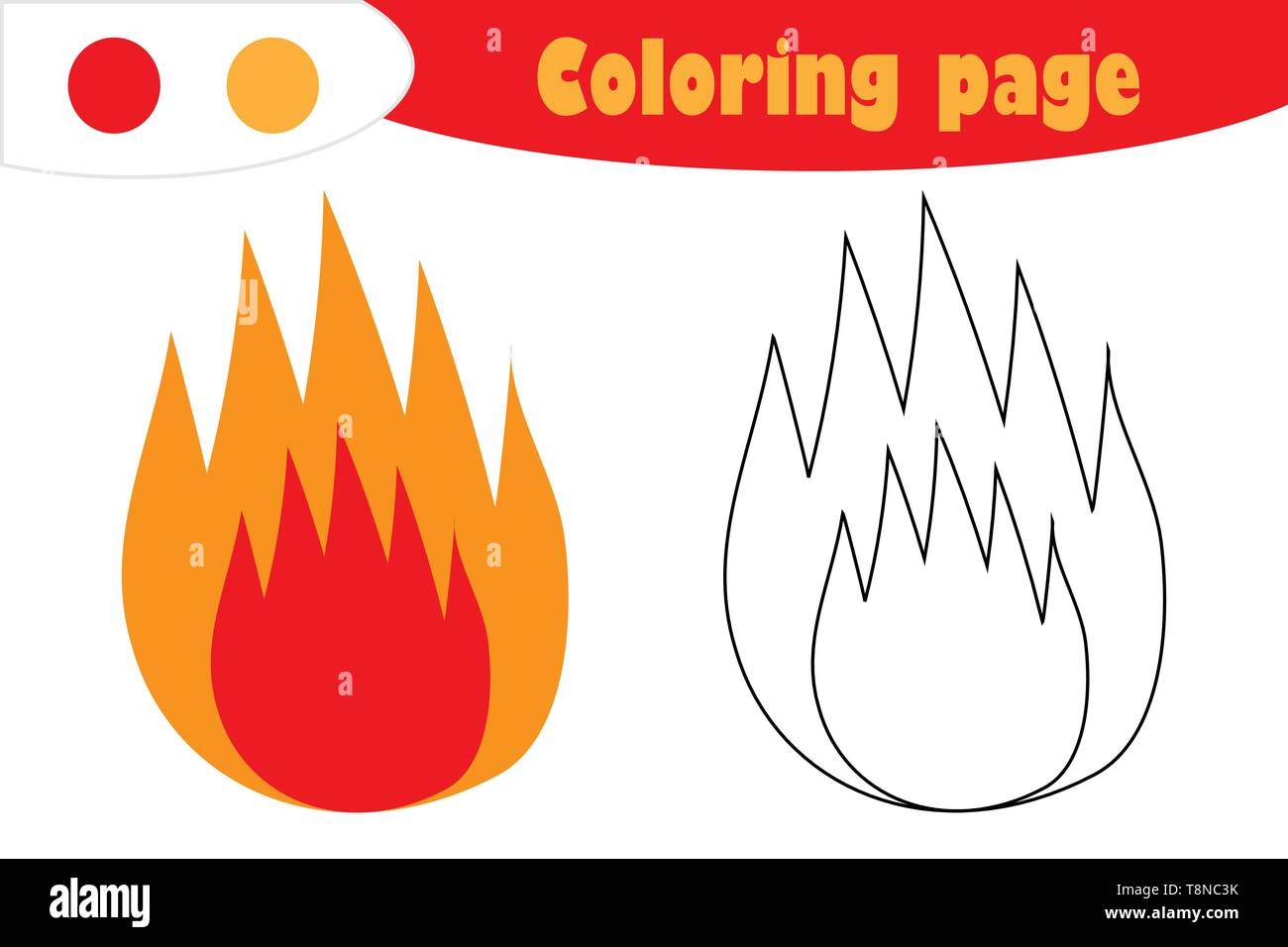 Fire In Cartoon Style Coloring Page Education Paper Game For The Development Of Children Kids Preschool Activity Printable Worksheet Vector Stock Vector Image Art Alamy Fire In Cartoon Style Coloring Page Education Paper Game For The Development Of Children Kids Preschool Activity Printable Worksheet Vector Stock Vector Image Art Alamy