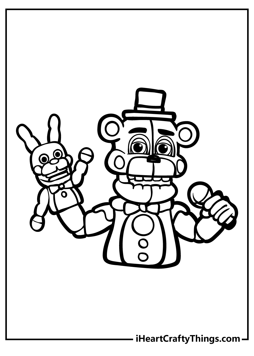 five nights of freddy coloring sheets