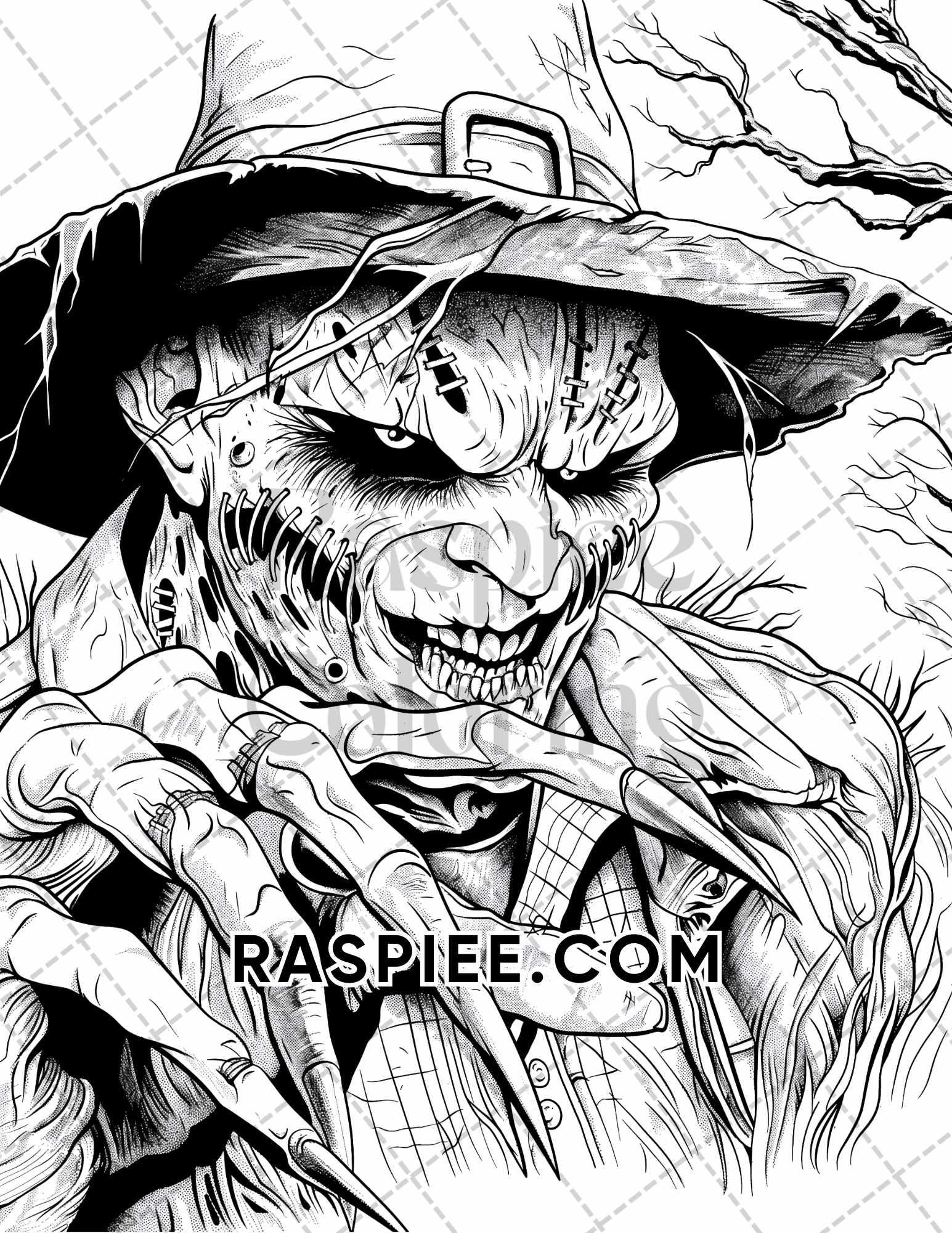 halloween scary pictures to color halloween scary pictures to color