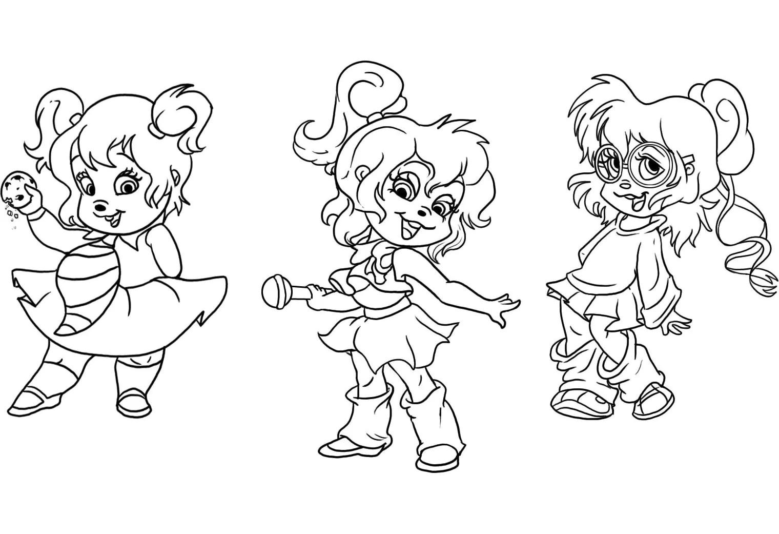 alvin chipmunks coloring pages