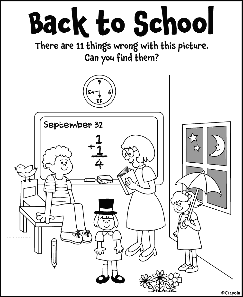 Free Back To School Kids Coloring Pages Activities Free Back To School Kids Coloring Pages Activities