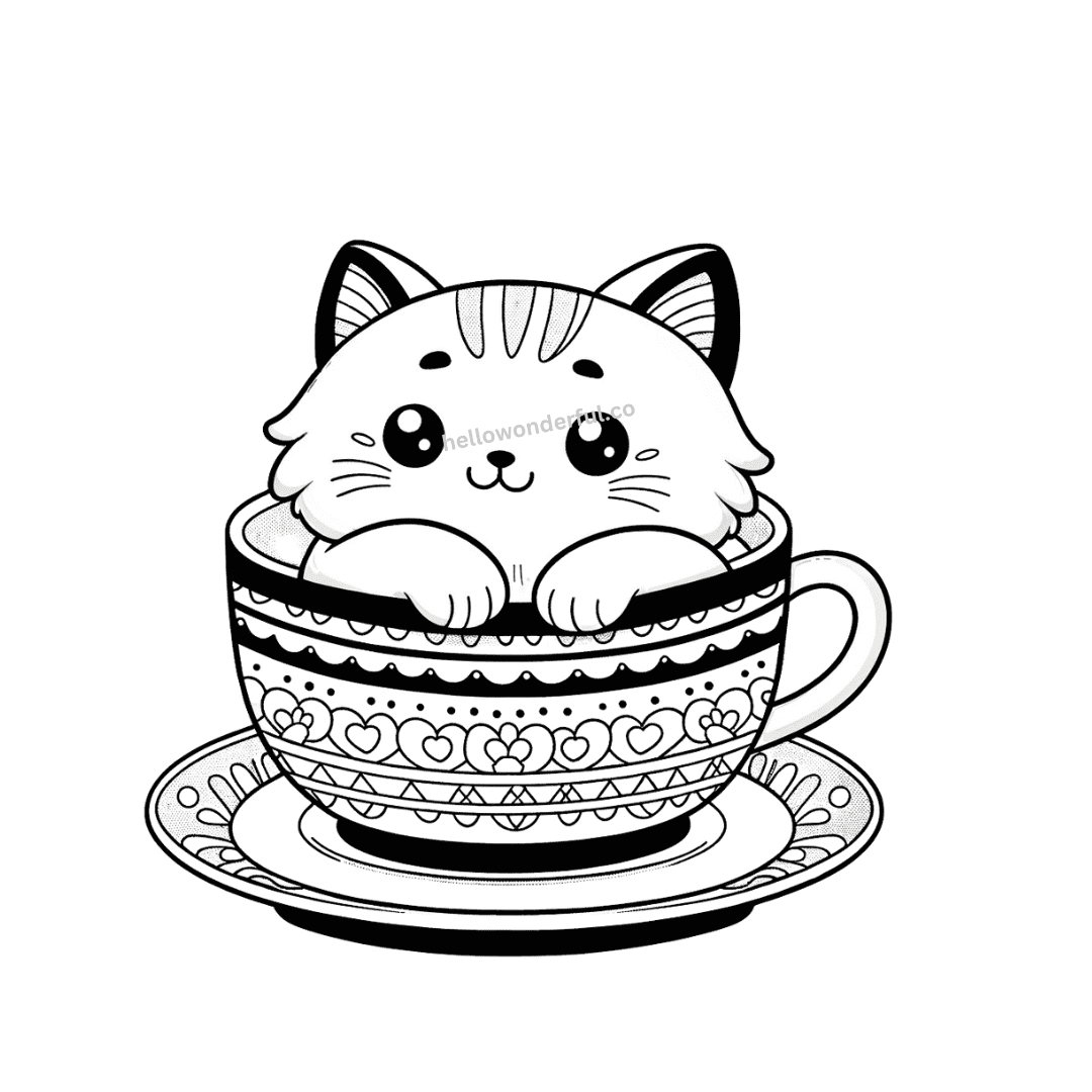 free coloring pages of cats