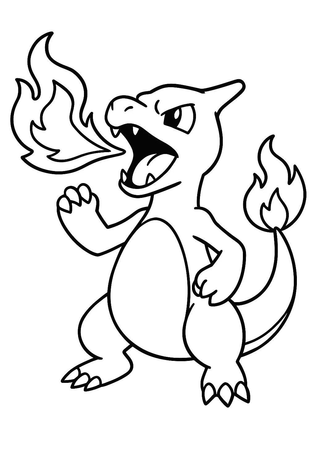 Free Charmeleon Coloring Page Generator 12 Charmeleon Coloring Page To Download