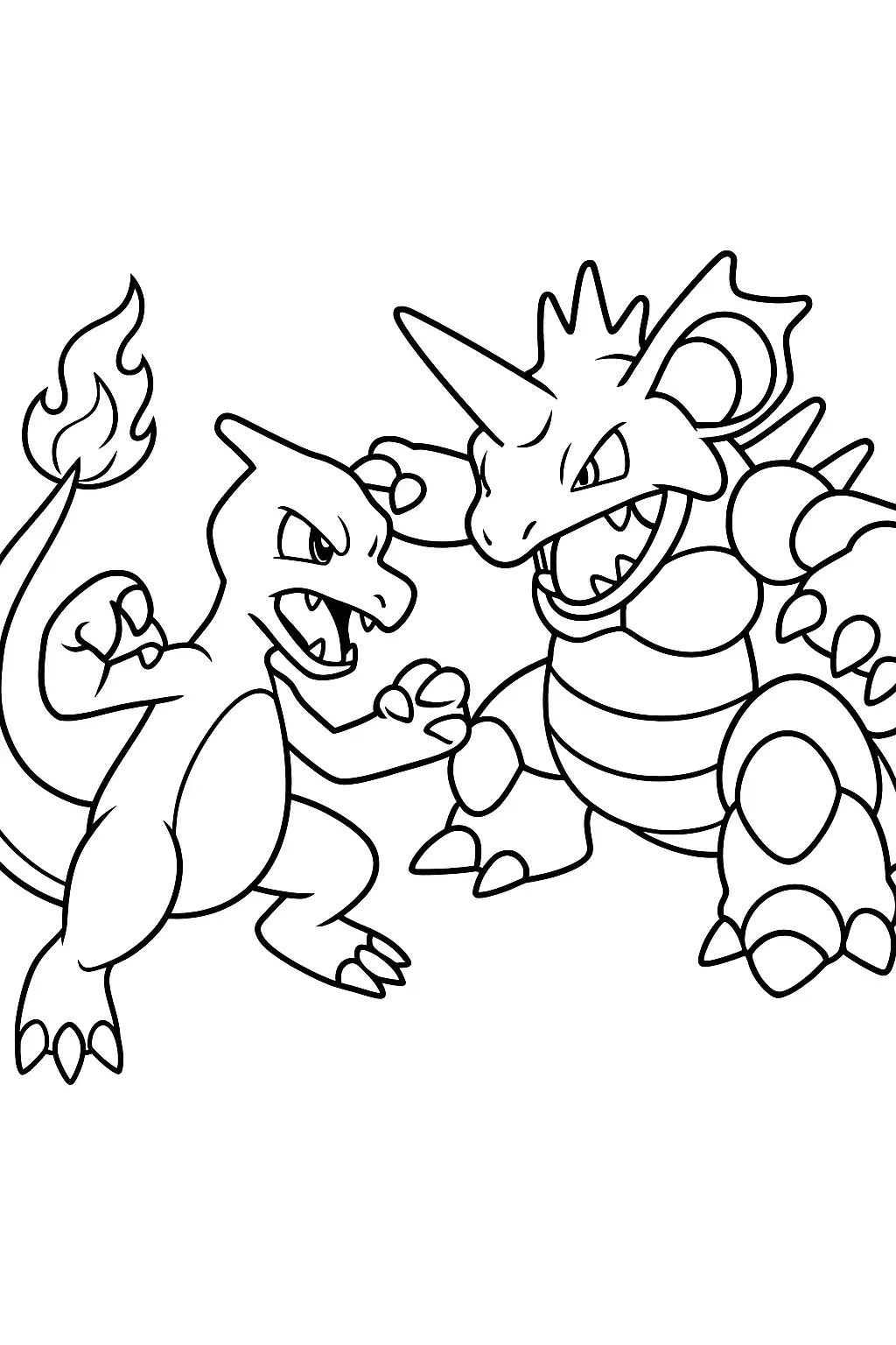 Free Charmeleon Coloring Page Generator 12 Charmeleon Coloring Page To Download