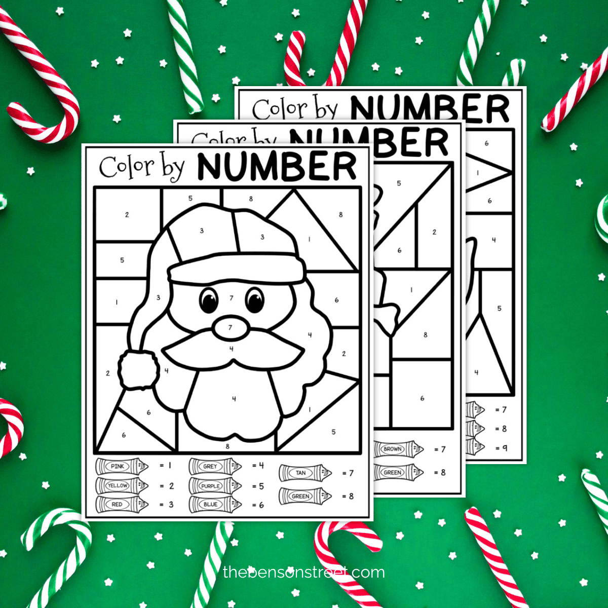 Free Christmas Color By Number Printables For Kids