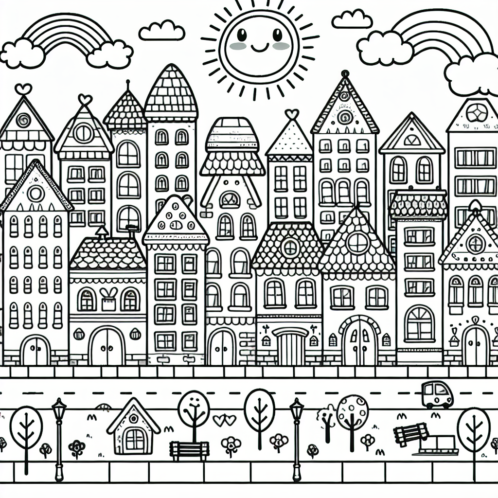 Free City Coloring Page Color Book 15 Coloring Pages Explore Our Vibrant Collection Of Cities Coloring Pages