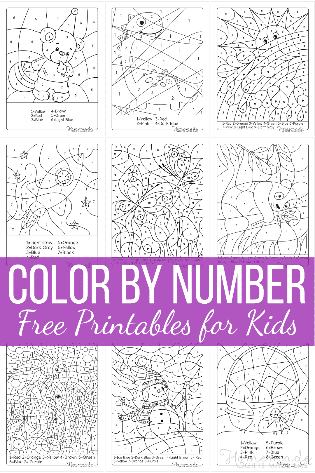 color by number print outs color by number print outs