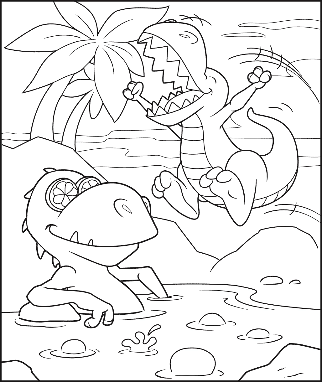 free dinosaur coloring pages printable