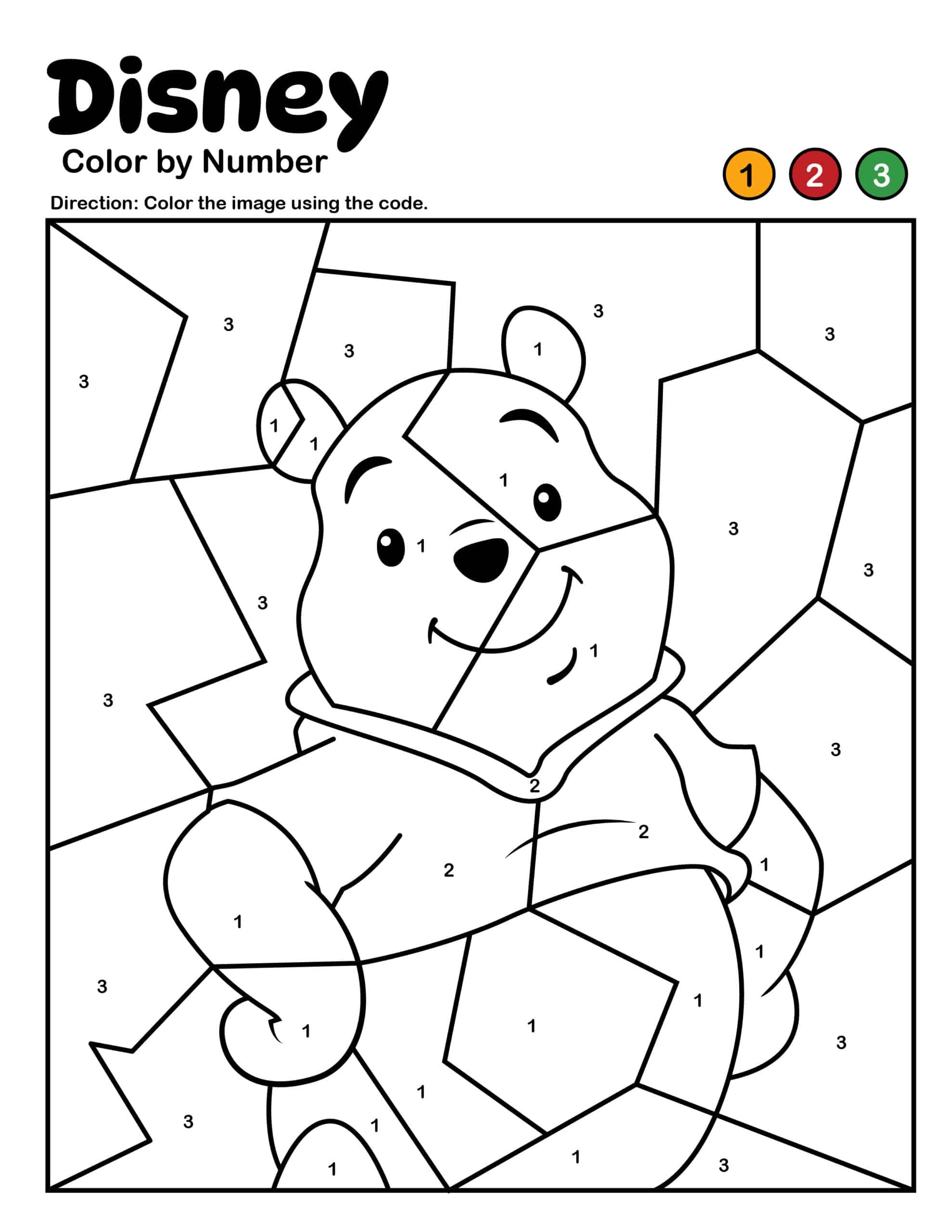 Free Disney Color by Number Pages For Kids Kids Activity Zone