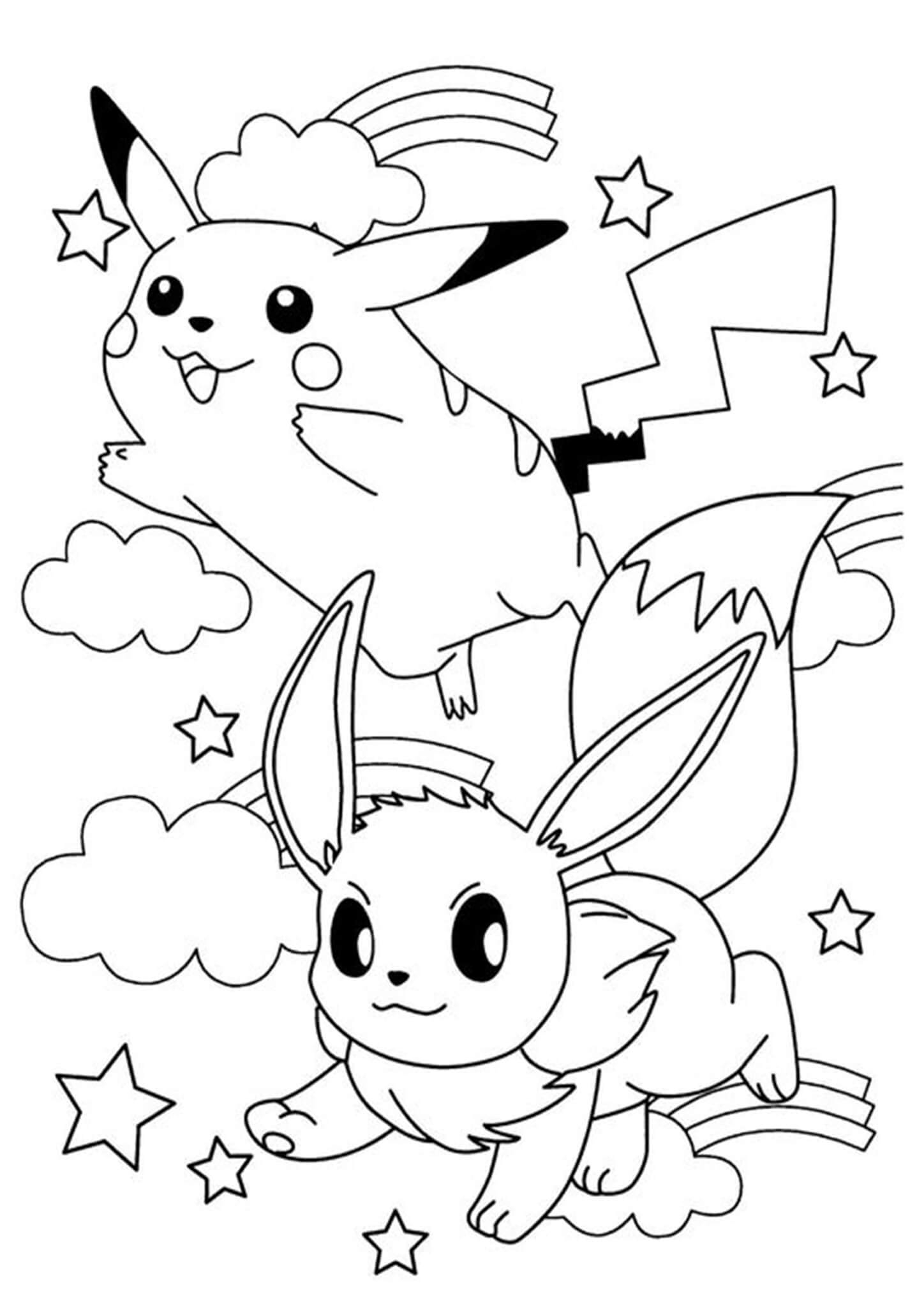 Free Easy To Print Eevee Coloring Pages Tulamama Free Easy To Print Eevee Coloring Pages Tulamama
