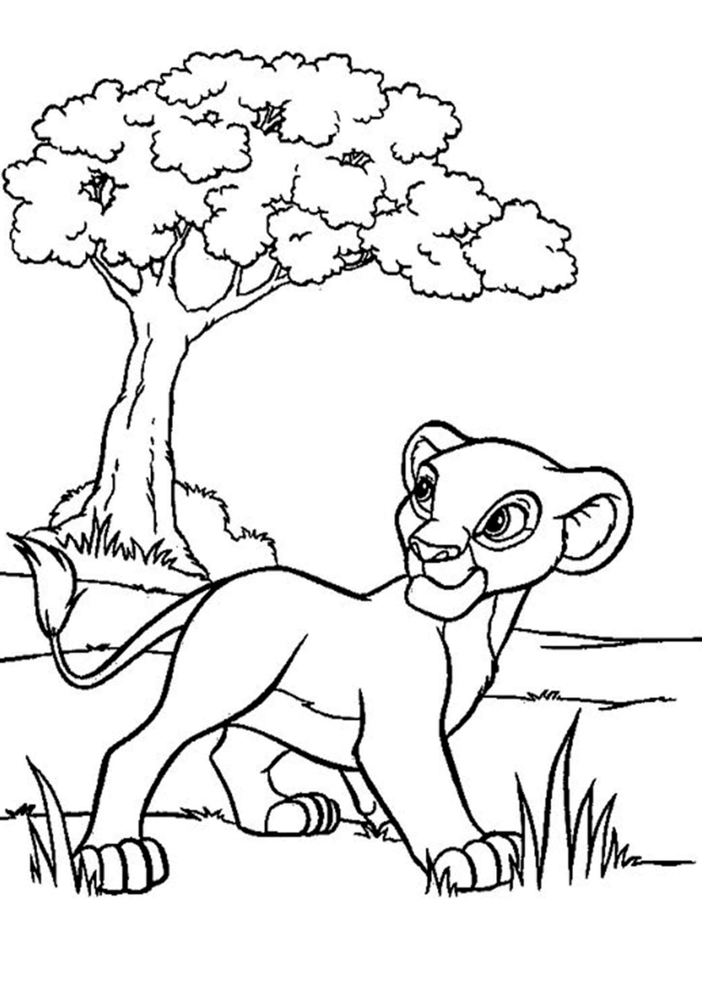 lion king coloring page