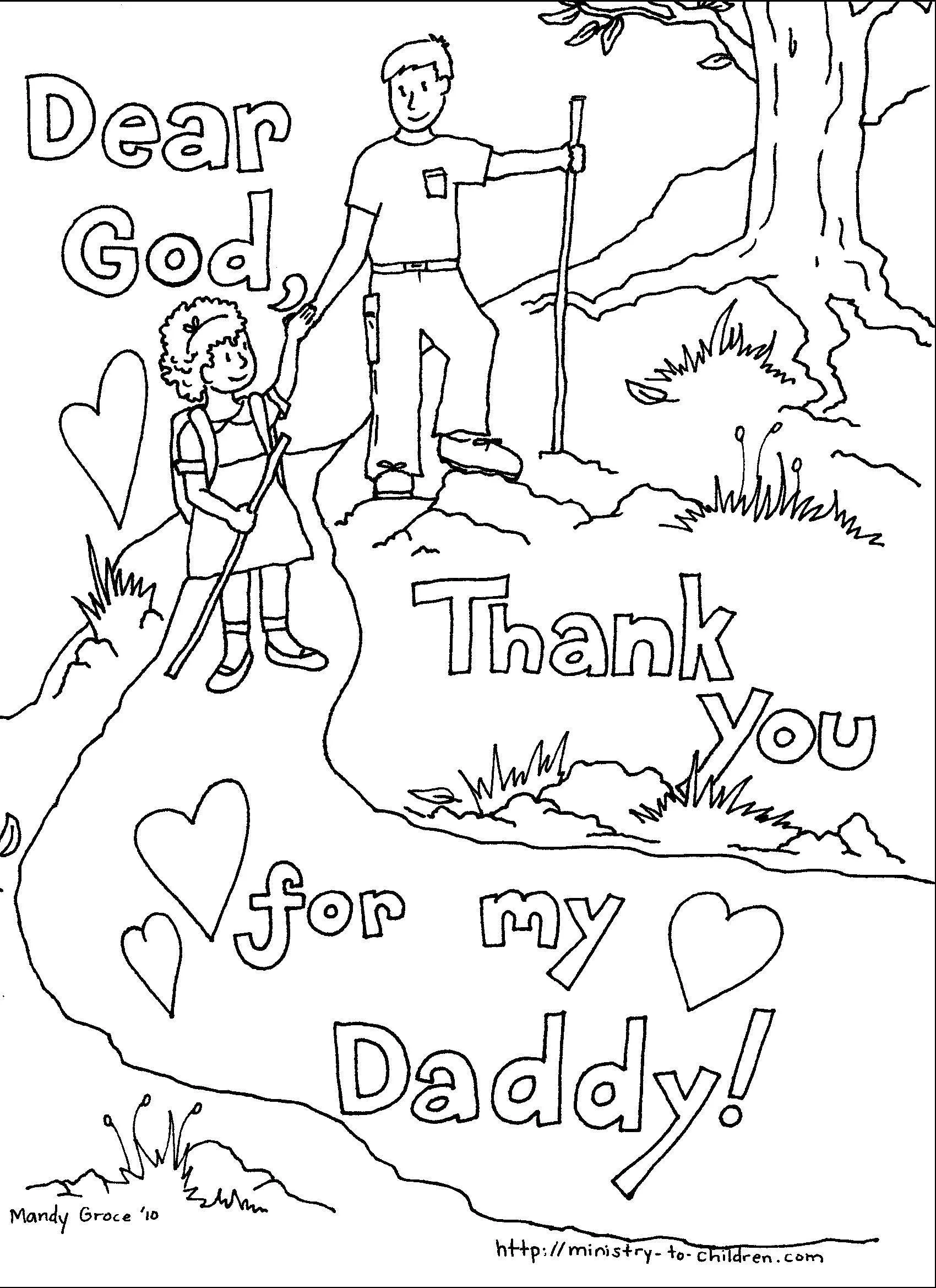 Free Father s Day Coloring Book 7 Pages Sunday School Store