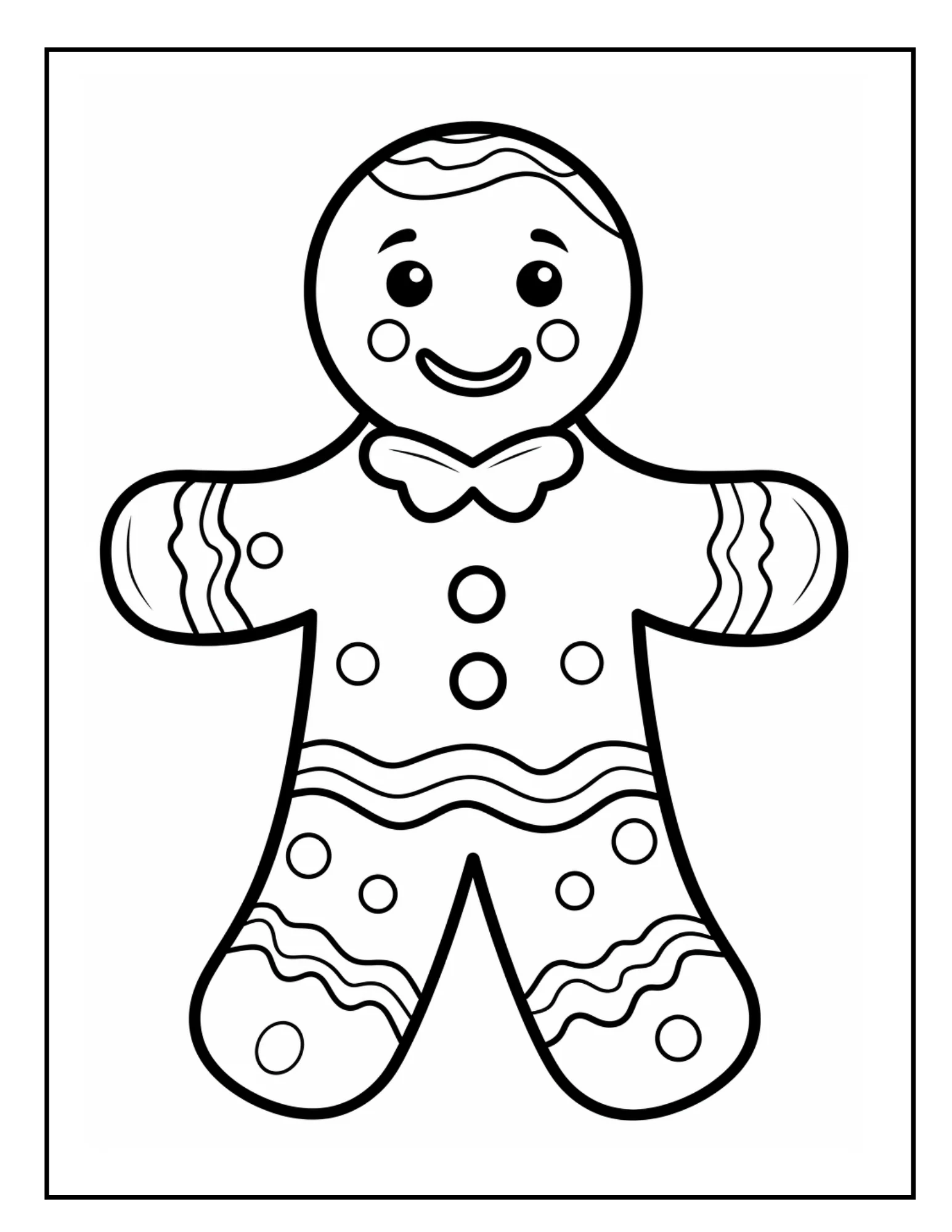 FREE Gingerbread Man Christmas Coloring Page Curious Learners Academy