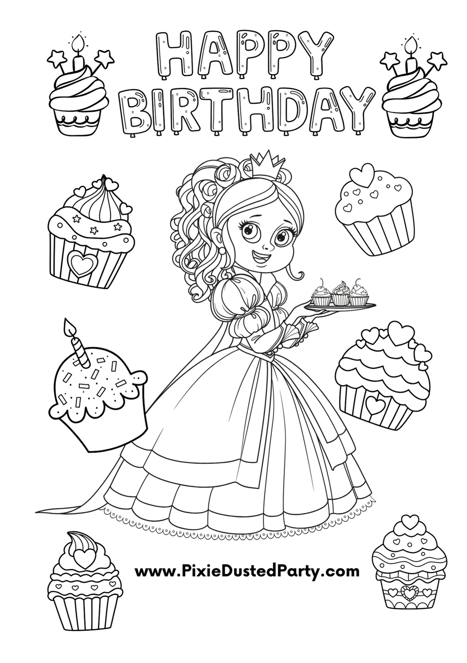 Free Kids Princess Coloring Activity Printables Pixie Dusted Party Free Kids Princess Coloring Activity Printables Pixie Dusted Party