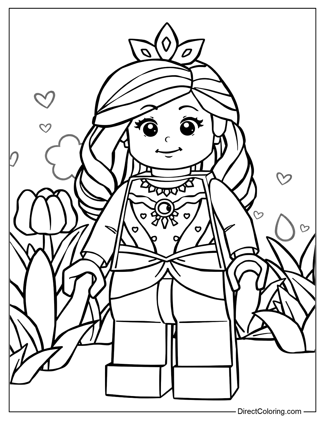 lego princess coloring pages lego princess coloring pages