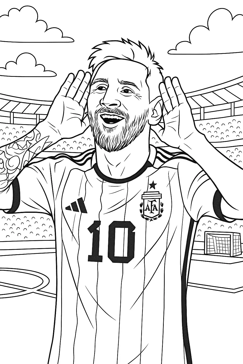 Free Lionel Messi Coloring Pages Generator 23 Lionel Messi Coloring Pages To Download