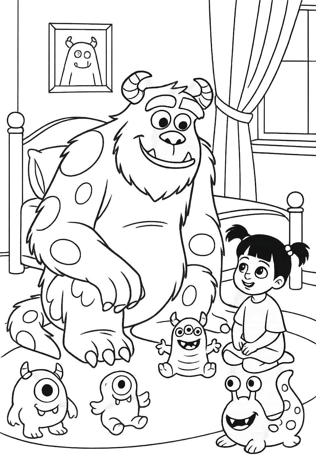 Free Monsters Inc Coloring Page Generator 14 Monsters Inc Coloring Page To Download
