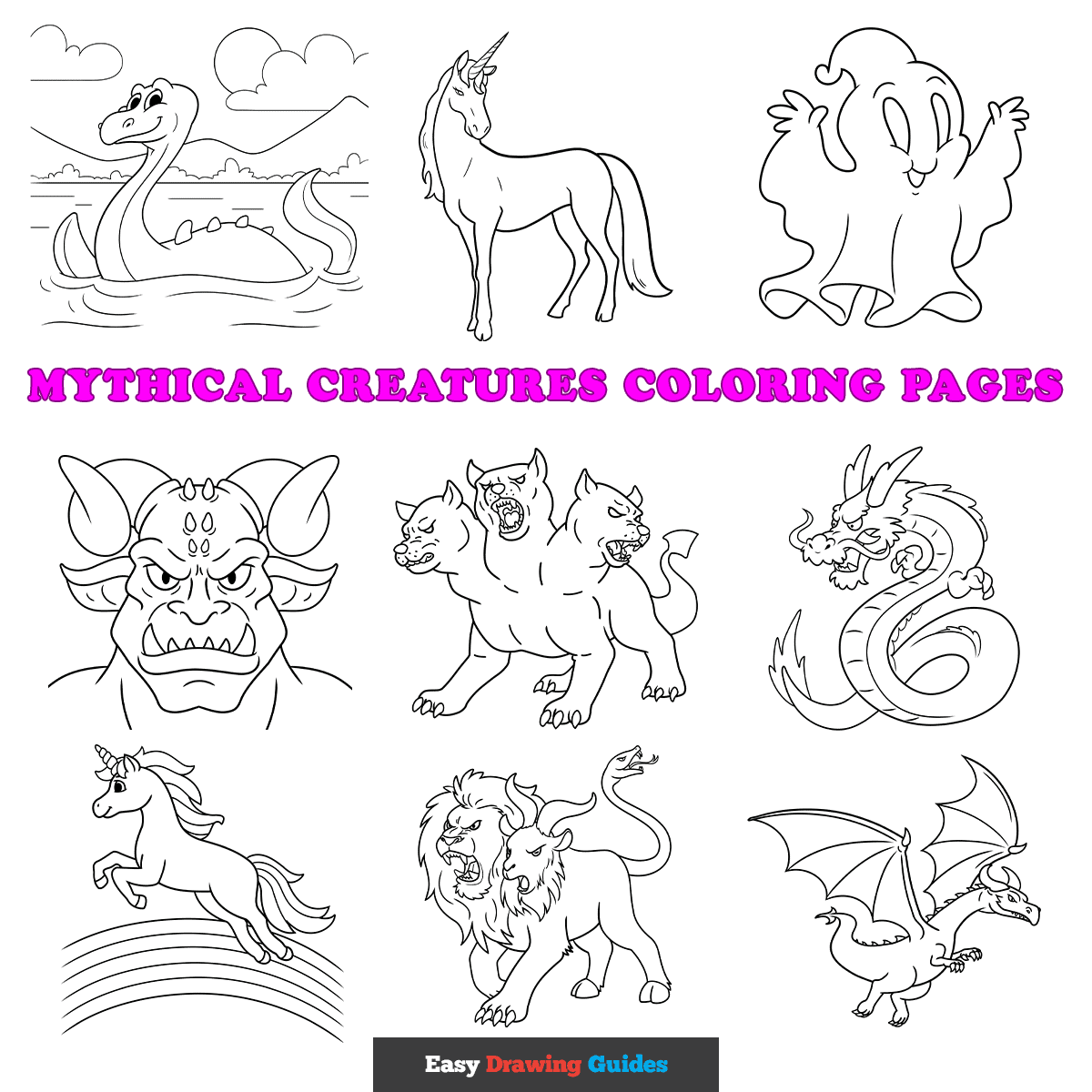 Free Mythical Creatures Coloring Pages For Kids 41 Printable Sheets Free Mythical Creatures Coloring Pages For Kids 41 Printable Sheets