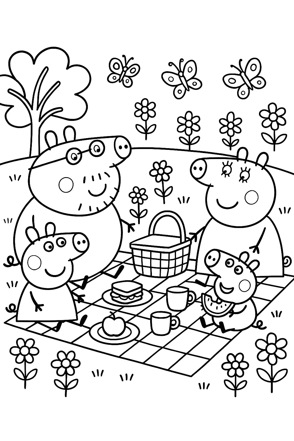 peppa pig coloring pages