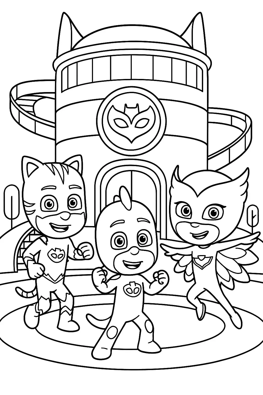 Free Pj Mask Coloring Pages Generator 18 Pj Mask Coloring Pages To Download
