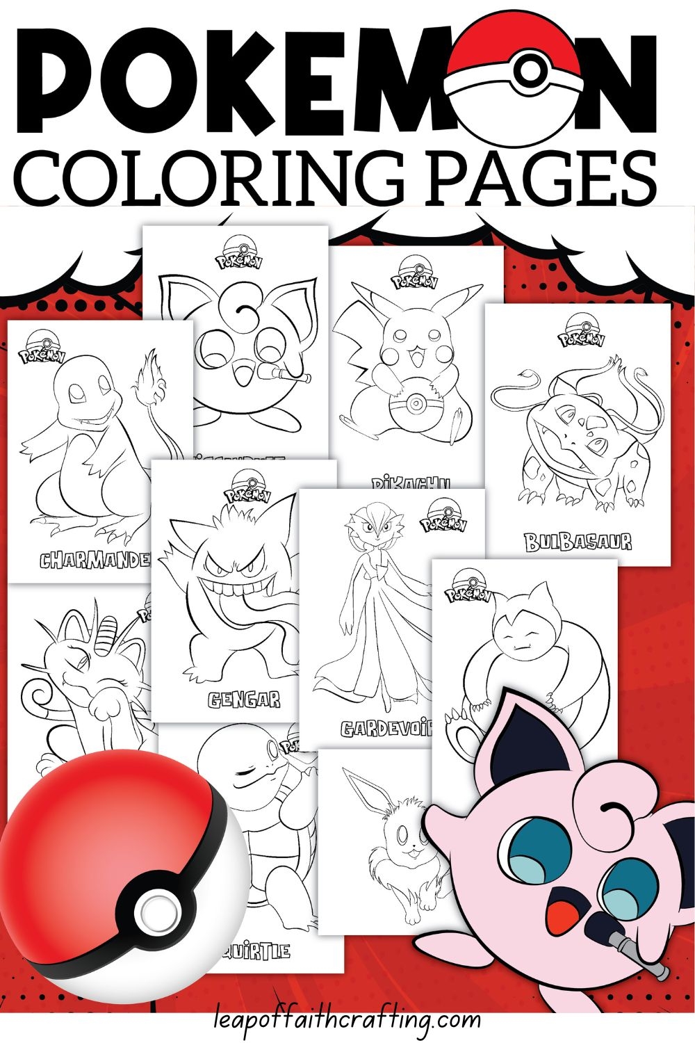 pokemon coloring page free
