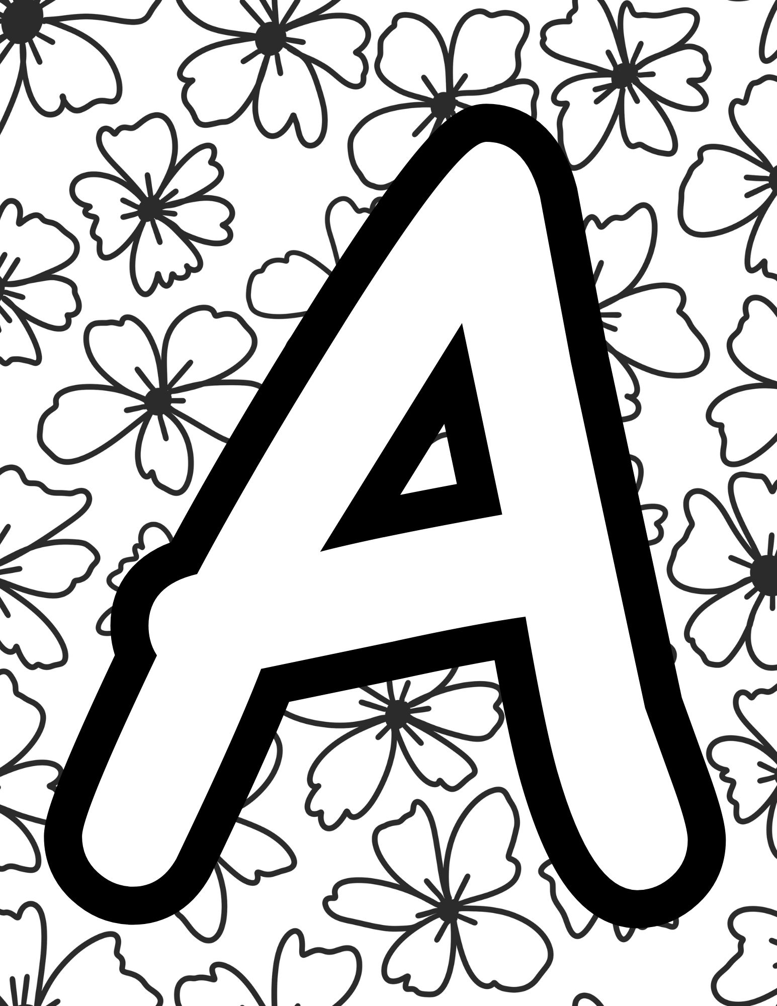 printable alphabet coloring pages