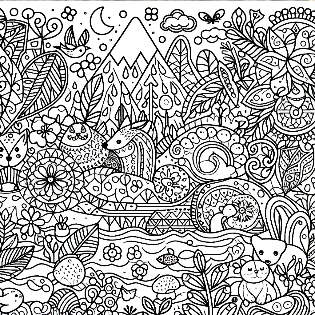 Free Printable Adult Coloring Pages Custom Paint By Numbers