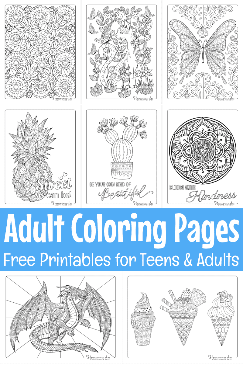 free coloring books for adults