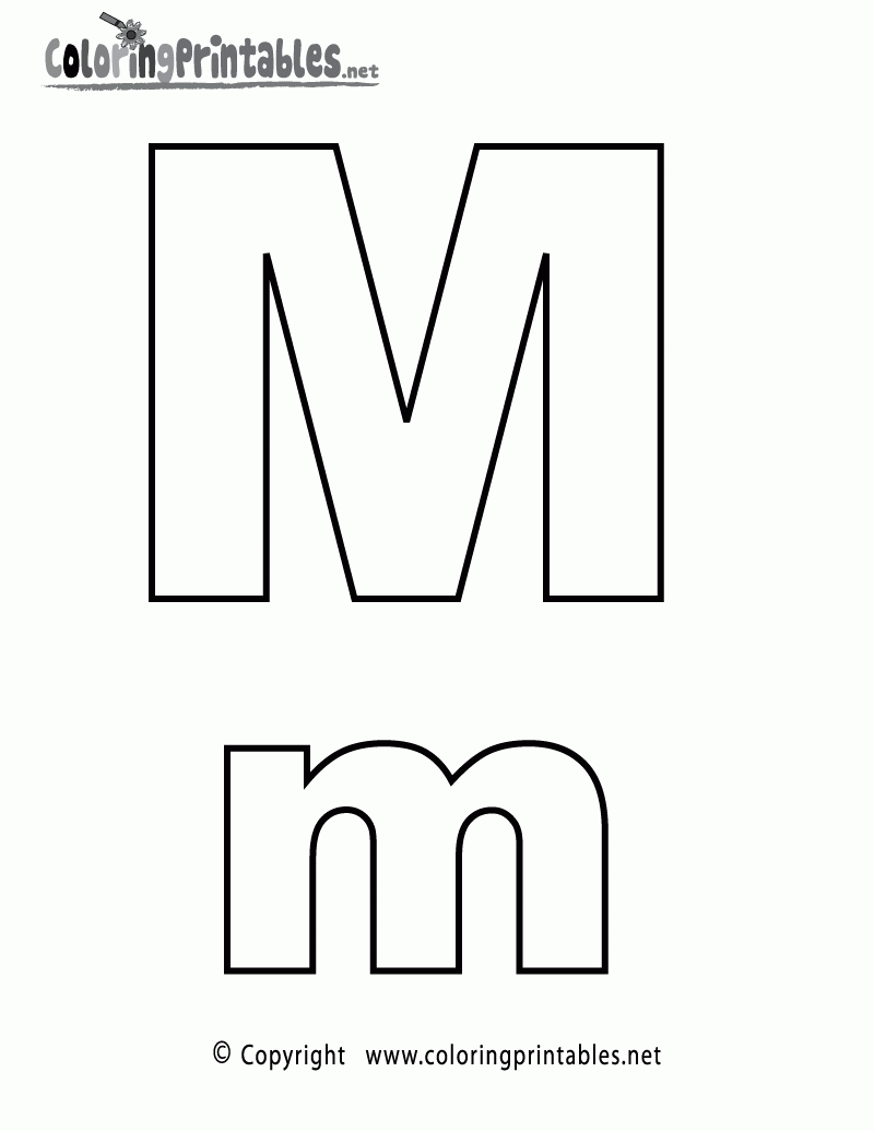 letter m coloring page letter m coloring page