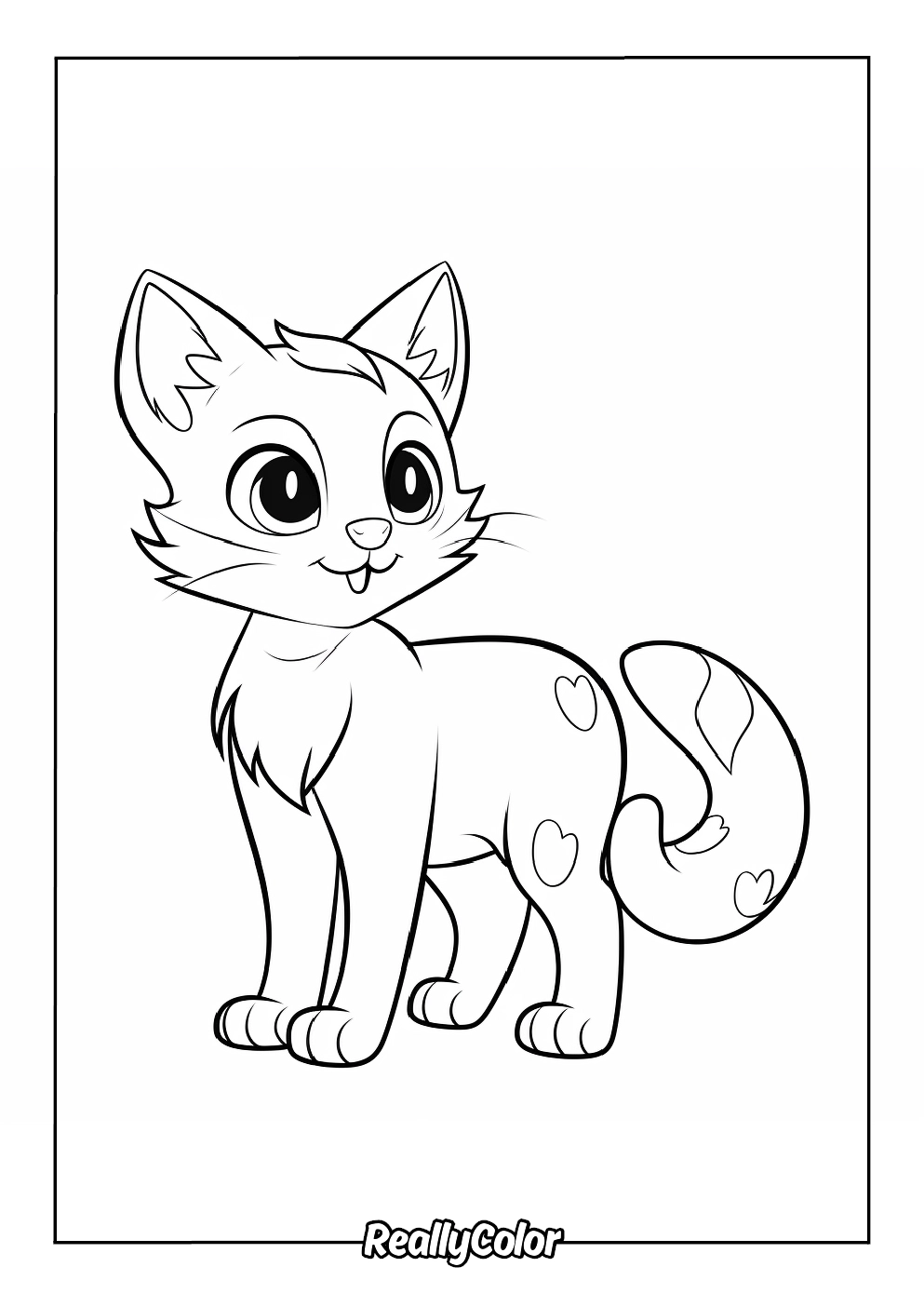 Free Printable Anime Cat Coloring Pages Free Printable Anime Cat Coloring Pages