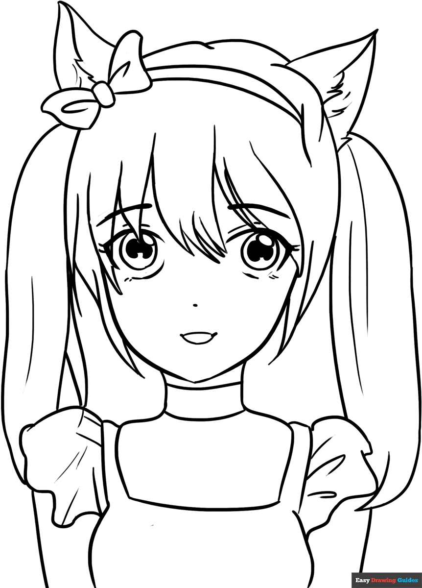 female anime coloring pages female anime coloring pages