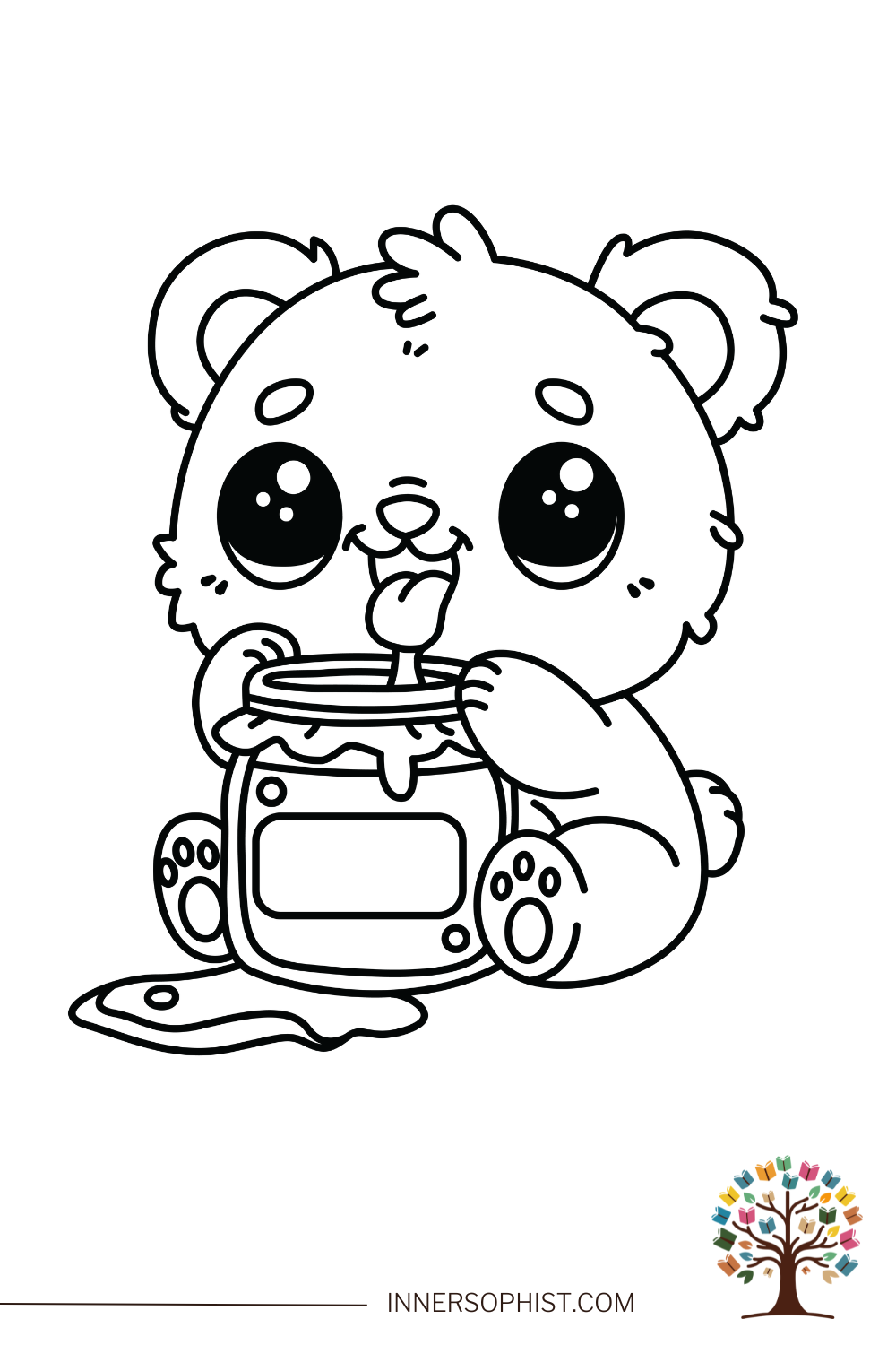 coloring pages of a bear