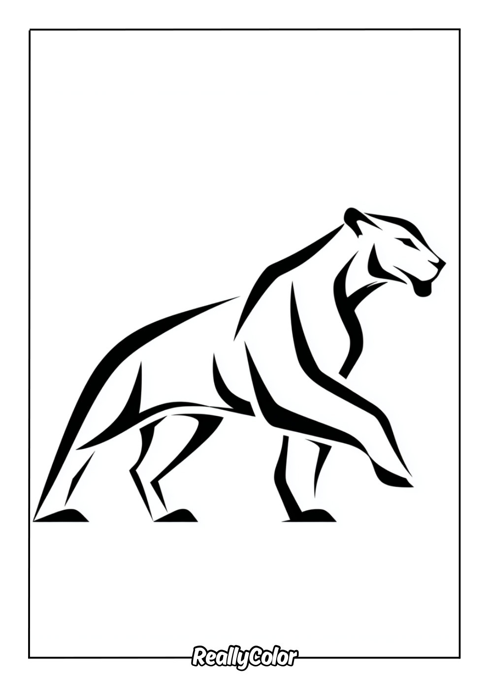 black panther animal coloring pages