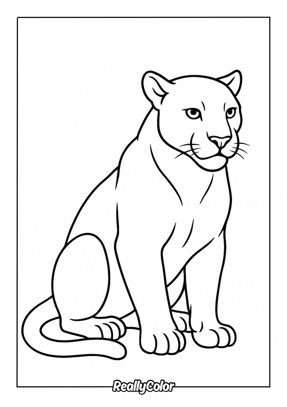 Free Printable Black Panther Coloring Pages