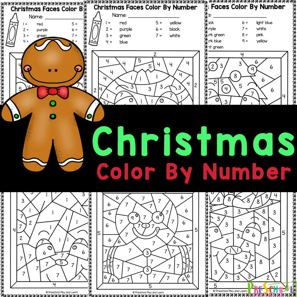 christmas color by number free christmas color by number free