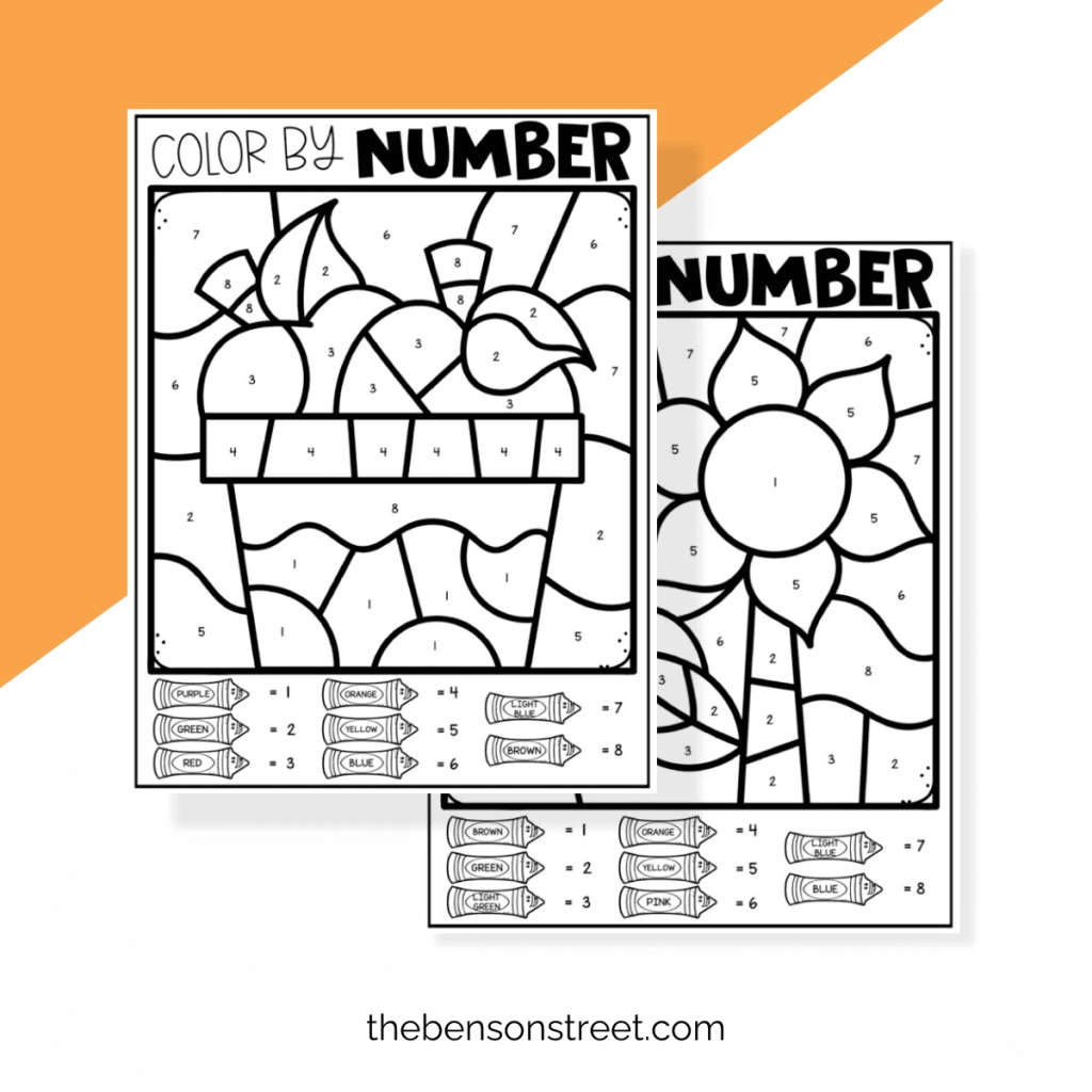 autumn color by number