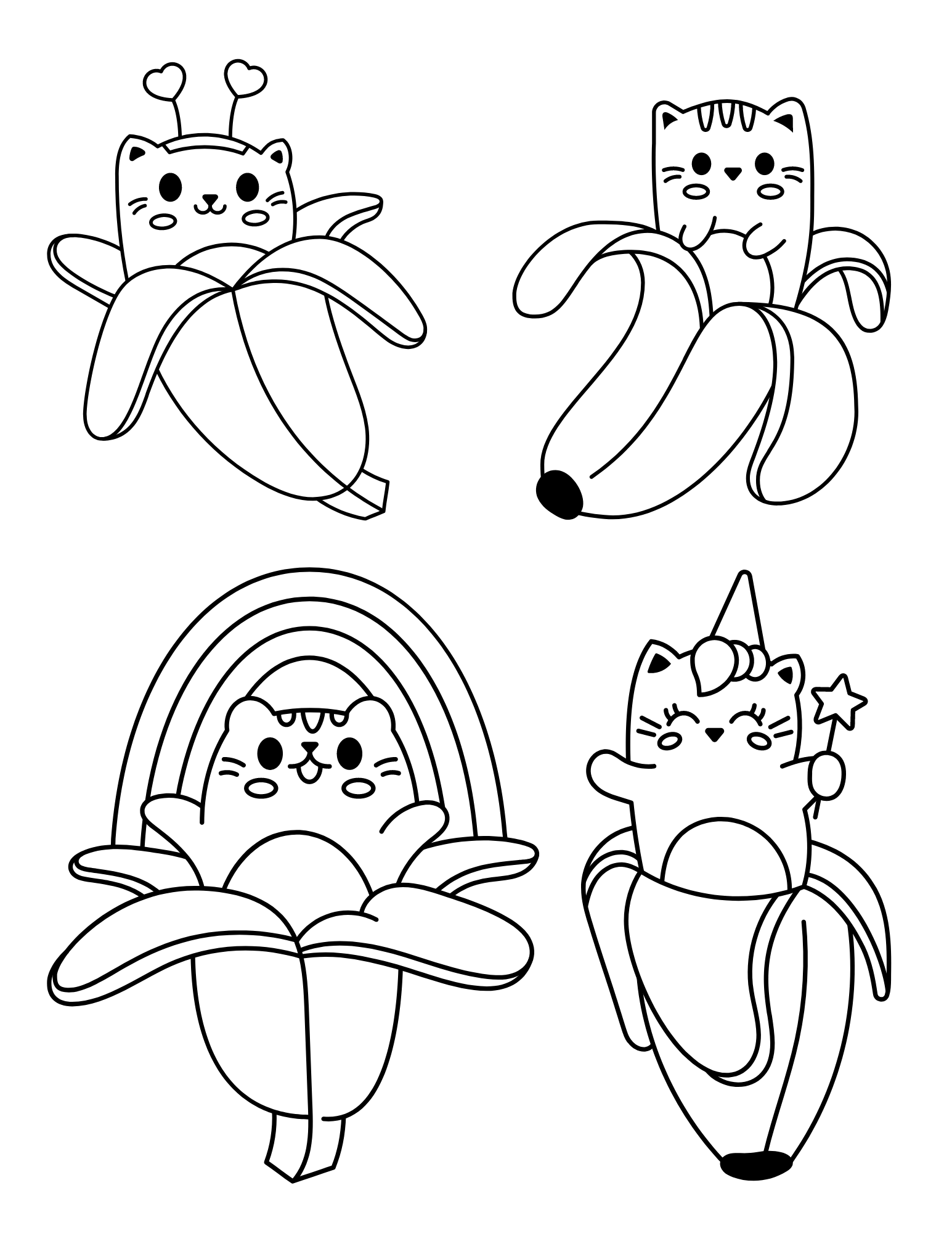 cute cat coloring sheets
