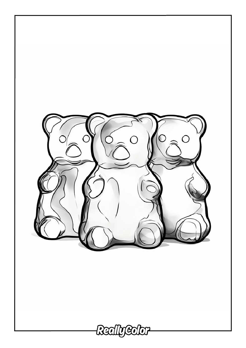 Free Printable Gummy Bear Coloring Pages