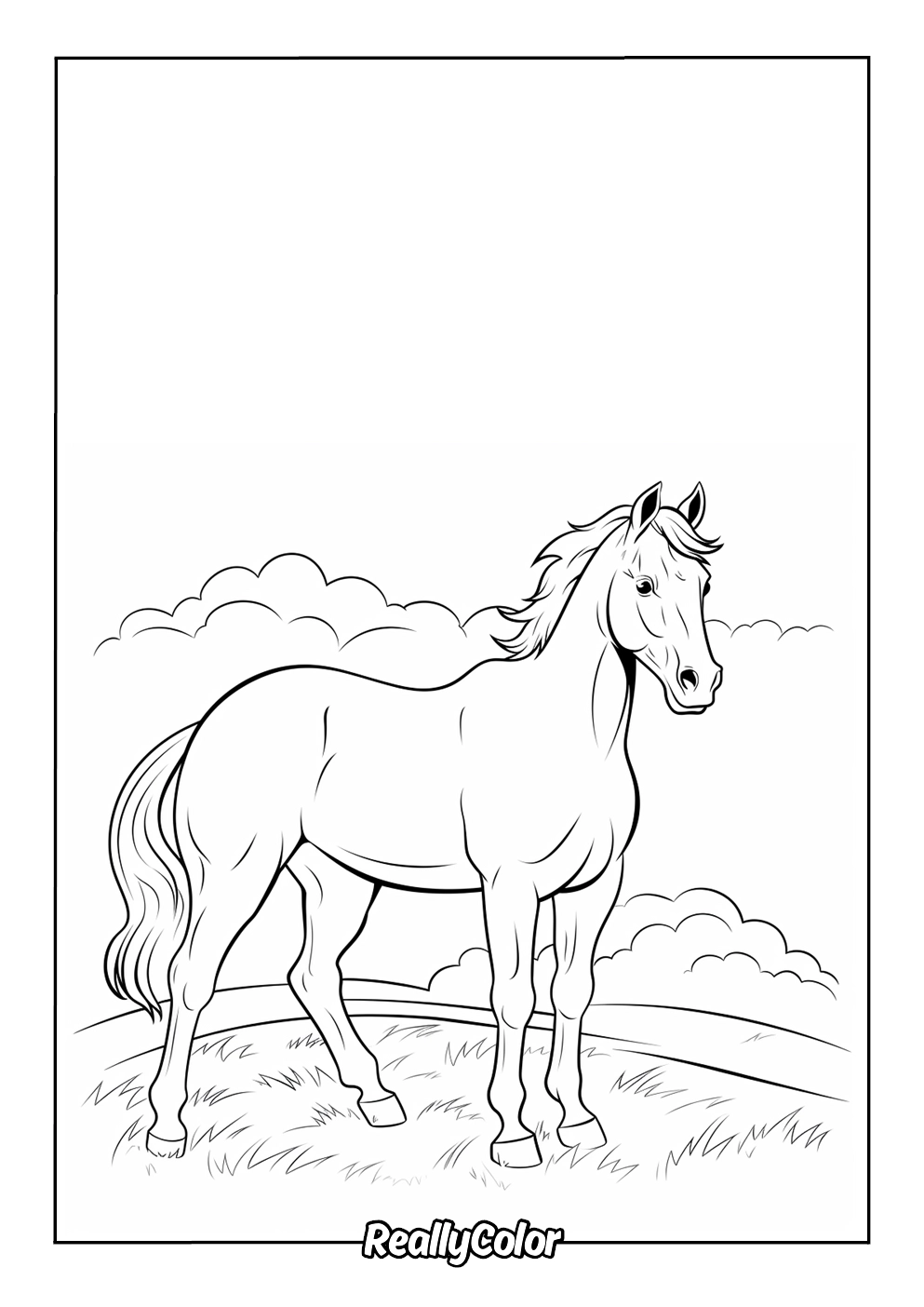 Free Printable Horse Coloring Pages
