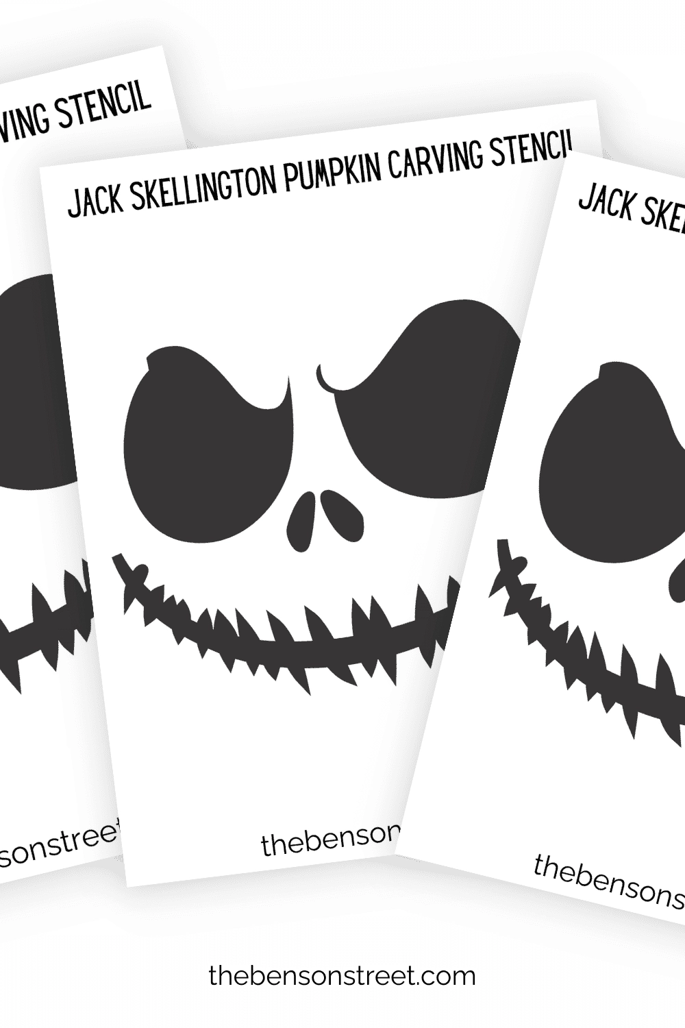 jack skellington pumpkin carving template