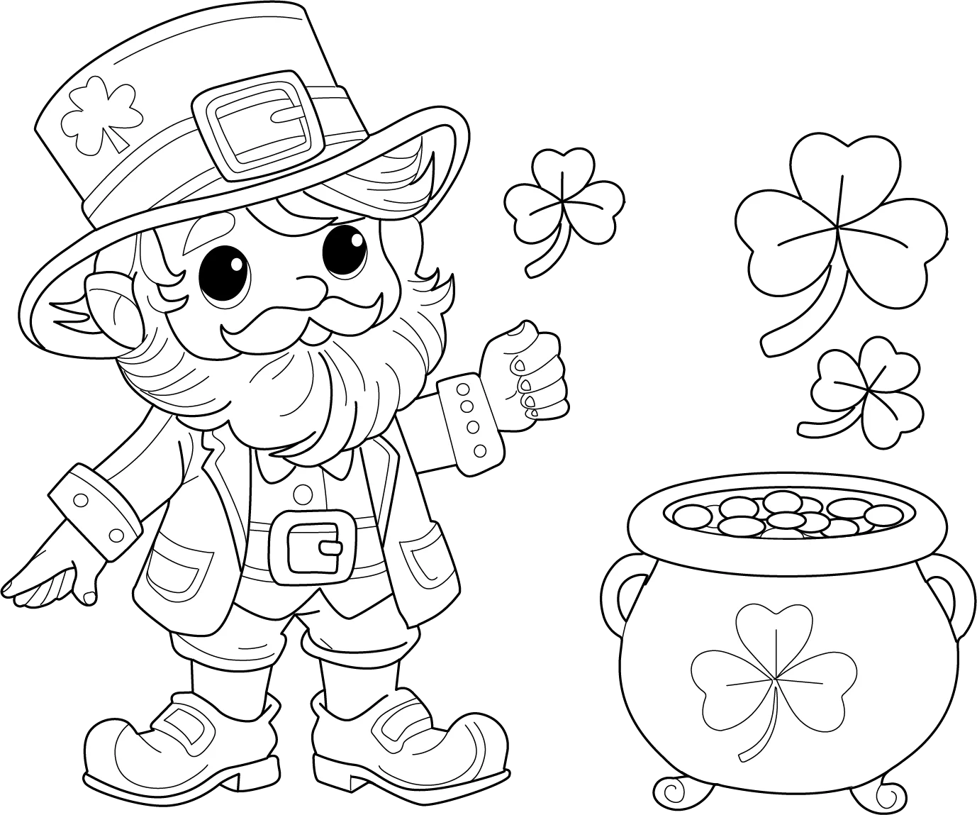 pictures to color of leprechauns pictures to color of leprechauns