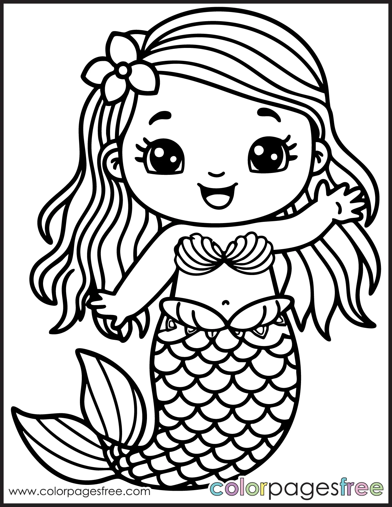 printable mermaid coloring pages