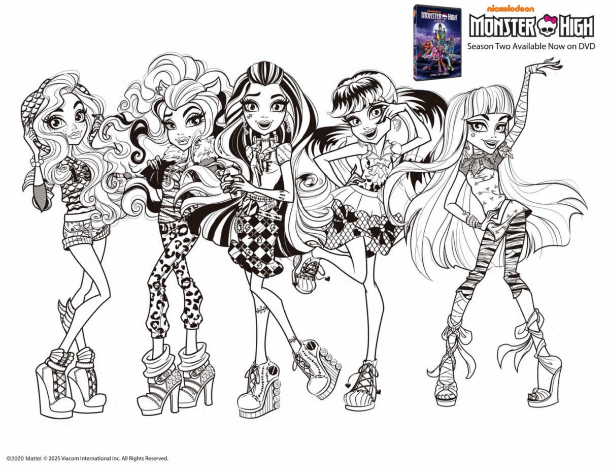 monster high coloring pages monster high coloring pages
